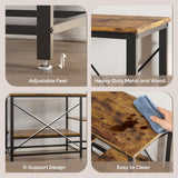 Bestier 55 Gallon Fish Tank Stand with Power Outlet, 49x13 Metal Aquarium Stand, 6-Leg Long Reptile Tank Stand with 3-Tier Adjustable Storage Shelves, 700LBS Capacity Bestier