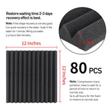 Focusound 80 Pack Acoustic Foam Panels 1" x 12" x 12" Sound Proof Foam Panles Soundproofing Noise Cancelling Wedge Panels for Home Office Recoding Studio with 420PCS Double-Side Adhesive Focusound