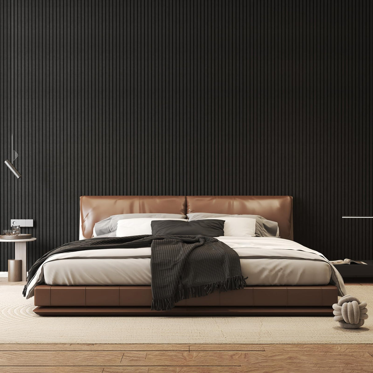 TONOR 4 Pack Large Acoustic Panels,47.2" X 23.6" X 0.35" Acoustical Wall Panel, Self-Adhesive Sound Proof Panels, Decorative Soundproof Wall Panels for Echo Absorption for Home Studio Office, Black TONOR