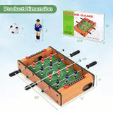 Giantex 20" Foosball Table, Easily Assemble Wooden Mini Foosball Table Top w/Footballs, Soccer Table for Arcades, Game Room, Bars, Parties, Family Night Giantex
