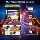 Mini Arcade Games Machine - 156 Retro Games Console Playable - 2.8 Inch Screen Handheld Gaming Device Support AV Output - Electronic Birthday Xmas Gift for Kids Adults (Blue) E-MODS GAMING