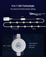 Permanent Outdoor Lights, 100ft RGBICWWPW Christmas Lights with 72 Triple-LED, IP67 Waterproof, 45lm Tunable White for Christmas Decorations, Daily and Holiday, Works with Alexa, Google Assistant ForChic