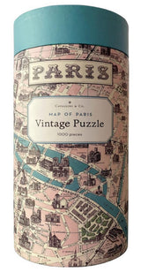 Cavallini Puzzles - Paris Map 1,000 Piece Puzzle Cavallini
