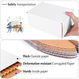 6x4x3 White Cardboard Boxes 30 Pack, Small Shipping Boxes for Small Business Mailing Boxes, Corrugated Packaging Boxes werfami