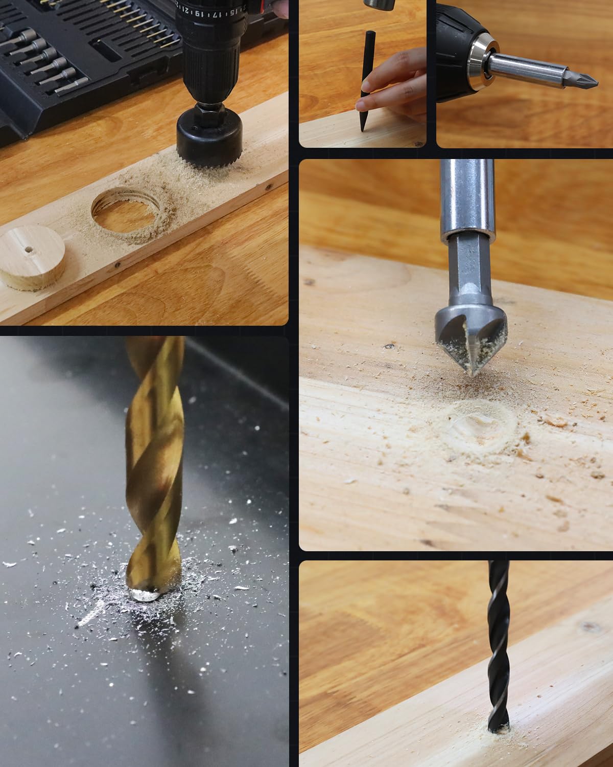 KingTool Drill Bit Set - 418 PCS Drill Bits, Drill Set & Drill Bit for Wood, Metal, Masonry, Cement, Screwdriver Bit Set Combo Kit Perfect for DIY Projects and Home Repairs KingTool