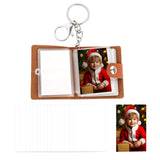 Framendino, Sublimation Mini Scrapbook Blanks Photo Album Keychain with 20 Pack Blank Photos Heat Transfer Personalized Picture Albums Key Chain for DIY Craft Framendino