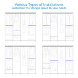 VIPEK V40L Clothes Rack with Dimmable LED Lights, 3000K Warm White, Heavy Duty Clothing Rack for Hanging Clothes Portable Closet Wardrobe Freestanding Closet Rack for Bedroom, Max Load 890lbs, Black VIPEK