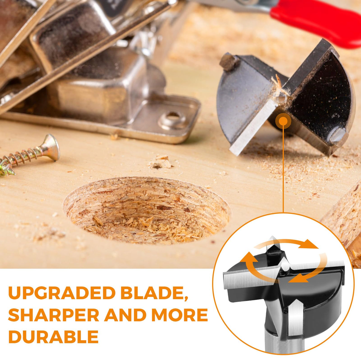 BEAMNOVA 35mm Concealed Hinge Jig with Drilling Guide Locator Aluminum Alloy Cabinet Door Hinge Jig,Woodworking Tool for Door Cabinets Hinges Mounting，Accurate Locking Hinge Boring Jig BEAMNOVA