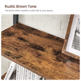 VASAGLE Industrial 6-Tier Bookshelf with Steel Frame - Rustic Brown and Black, Ample Storage for Home or Office VASAGLE