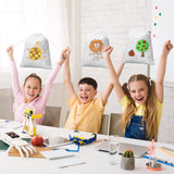 Saintrygo 12 Pieces Christmas Santa Sacks Drawstring Sublimation Santa Sack Blanks Tie Dye Cotton Drawstring Bags Drawstring Tote Backpack Items to Tie Dye DIY Birthday Party Favor Bags (White) Saintrygo