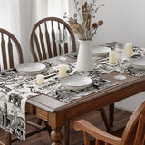 Artoid Mode Tractor Milk Farm Placemats Set of 4, 12x18 Inch Seasonal Autumn Cow House Fall Table Mats for Party Kitchen Dining Decoration Beige Artoid Mode