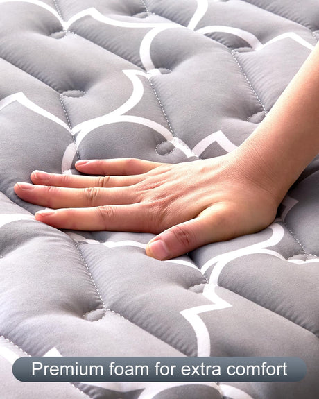 6th Generation Japanese Floor Futon Mattress - Extra-Thick 9-Layer Modern Futon with 100% High-Density Foam, Portable Floor Mattress Sleeping Pad for Adults, Guest Room, Dormitory, Twin Size 75"x39" Feisaibaoly