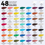 Paul Rubens Oil Pastels Set with 50 Colors Artist Soft Oil Pastels+6 Pcs White Oil Pastels+8.7 x 11.7 Inches Oil Pastel Book（30 Sheets）+5 Palette Knives for Artists, Professionals, Student, Hobbyist Paul Rubens