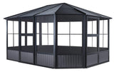 Sojag Outdoor 12' x 15' Charleston Solarium, Outdoor Sun Shelter and Shade Structure ShelterLogic