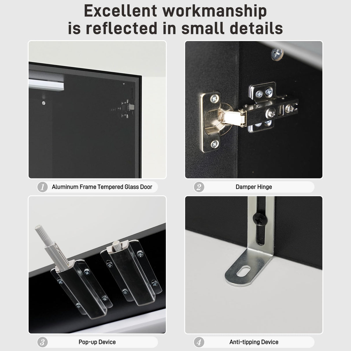 chartustriable 79" Tall Display Cabinet with LED Sensor Light & Pop-up Glass Doors, Modern Bookcase Curio Storage Cabinet for Bedroom, Living Room, Office, Black chartustriable