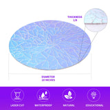 ZZYFGH Unique Jigsaw Puzzle, Impossible Challenge 141 Pieces Round Broken Color Changing Iridescent Acrylic Puzzles Game for Adult ZZYFGH