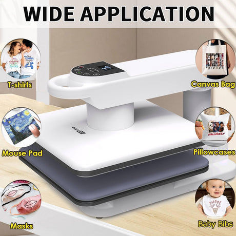 AKEYDIY Swivel Auto Heat Press 15"x15" Heat Press Machine for T Shirts, Professional Sublimation Shirt Press Heat Transfer Machine with Auto Open & Release, Adjustable Pressure & Higher Heating Height AKEYDIY