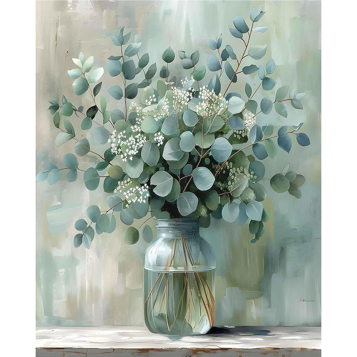 Flowers Paint by Numbers Kit for Adult-Flowers Paint by Number Canvas for Adults,DIY Paint by Numbers Flower Perfect for Home Wall Decor Gifts 16x20inch PHANTASYART