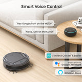 Lefant M210 Pro Robot Vacuum, Slim & Quiet, 3 Adjustable Suction Levels, 120 Min Runtime, Freemove 3.0, WiFi/App/Alexa, 6 Modes for Pet Hair, Hard Floors & Low Carpets, Self-Charging, Gray Lefant