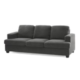 VanAcc 89 inch Sofa, Comfy Sofa Couch with Extra Deep Seats, Modern Sofa- 3 Seater Sofa Couch for Living Room Apartment Lounge, Grey Bouclé VanAcc