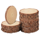 kukmakri 16 PCS Unfinished Wood Slices for Centerpieces, 6.3-7 Inch Natural Wood Slices with Tree Bark Pine and Wood Rounds Discs for DIY Crafts, Centerpieces, Art & Decor kukmakri
