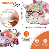 10 pcs Diamond Painting Coasters | Diamond Art Coasters | Unircorn Diamond Art Painting | Perfect Art Craft Gift for Unicorn Lover, Dad, Mom, Grandparents, Brother, Sister. (Unicorn) LGANHAPY