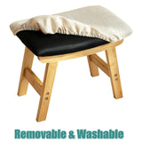 viewcare Foot Stools Ottoman, Small Foot Stool Ottoman, and Footstool, Wooden Foot Stool, Sofa Footrest Extra Seating for Living Room Entryway Office viewcare