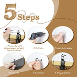 Tgzwme 2 Pack Retro Bamboo Roll-up Reed Shades - 47" W x 71" H Natural Light Filtering Window Blinds Tgzwme