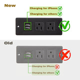 Slim Charging End Table with Storage - For Small Spaces and Bedroom BAMGROW