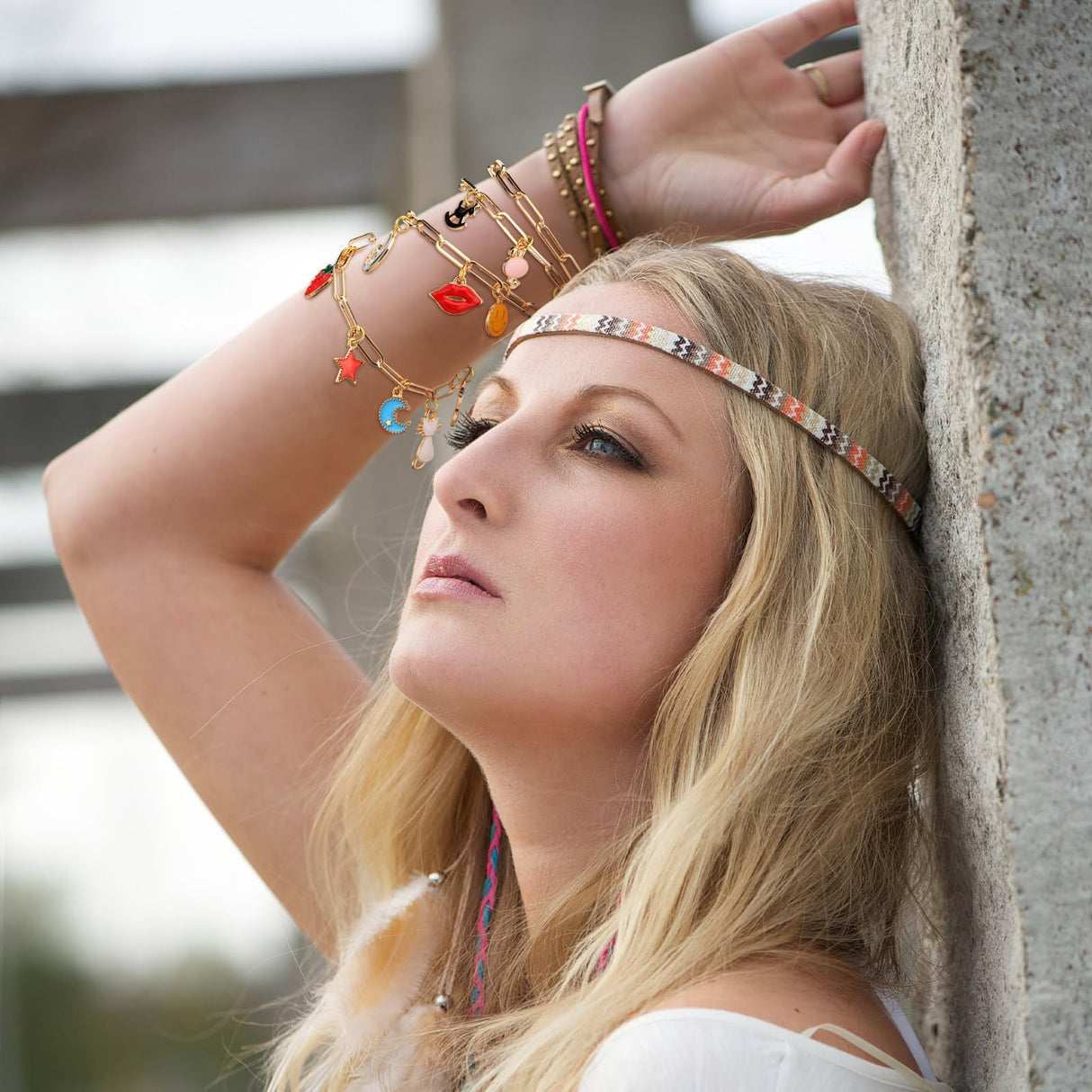 Tondiamo 173 Pieces Bracelet Making Kit for Women Bangle Charm Bracelet Chain Jewelry Making Kit 100 Assorted Charms Pendants 60 Jump Rings Pliers Tools for Crafts Beginner Supplies Gift Tondiamo