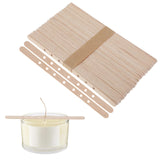 50PCS Candle Wick Holders for Candle Making, Wooden Wick Centering Tool for Candles Making Bars Wax Stick Clips Device Crafting Supplies Yuomeaz