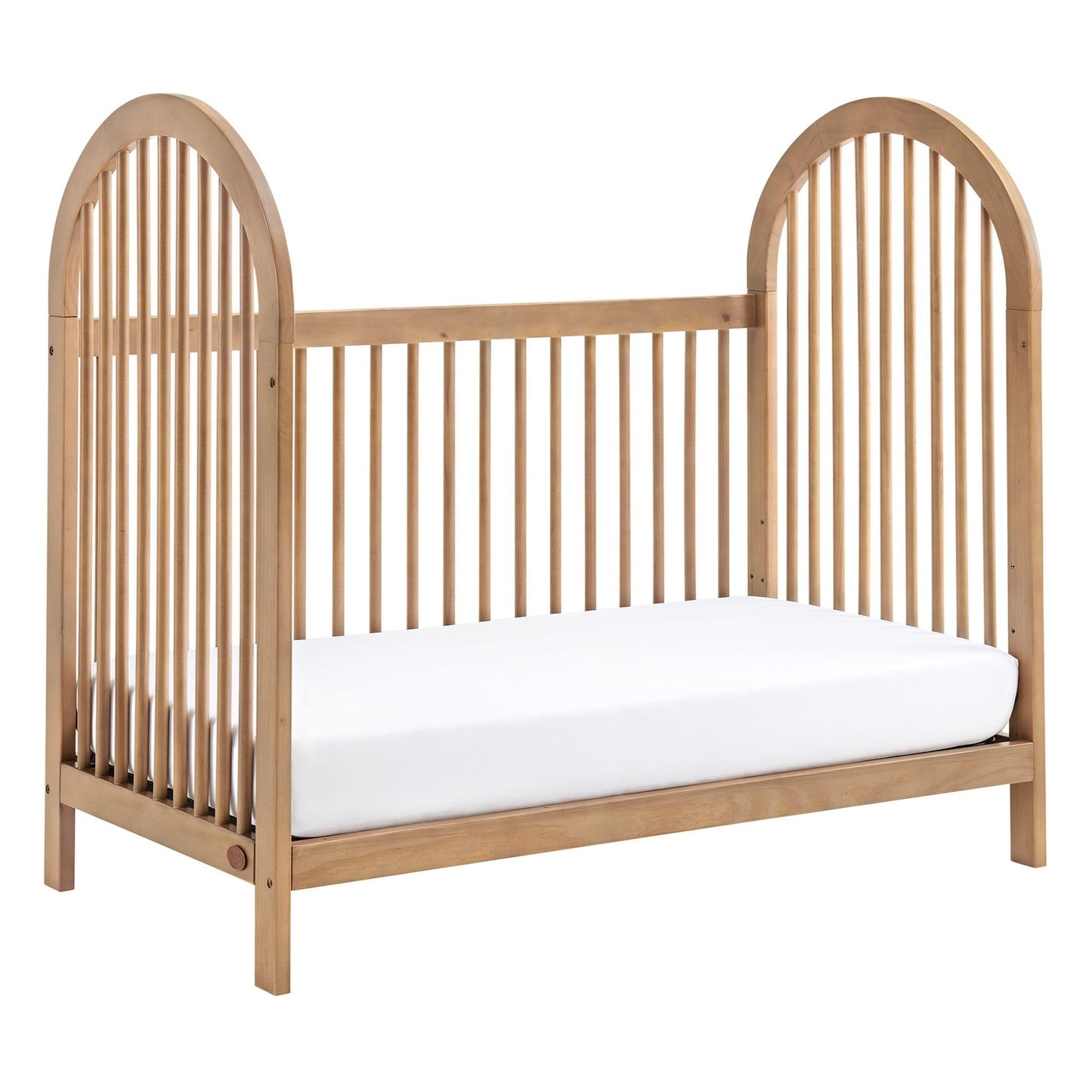 Soho Baby Everlee 3-in-1 Island Crib, Honey Wood - WoodArtSupply