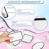 iFForce 40 PCs Sublimation Blanks Patches - Large Iron-on Patch with Black Border - Exquisite Fabric Patches for DIY Hats Backpack T-Shirt Project (Square) iFForce