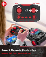 WhalesBot Rocky Coding & Remote Control Robot Kit for Kids 8-16, Modular/Scratch/Python/C Programming, Educational Engineering Science Toy Set with Multiple Sensors and Smart Controller WhalesBot