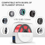 SUNLU Official Filament Dryer S1 Plus, Built-in Circulation Fan, Filament Dryer Box Storage Box for 3D Printer Filament 1.75 2.85 3.00, S1 Plus White SUNLU