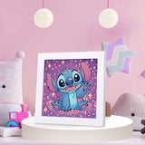 KOJEFCV Cartoon Diamond Art Painting Kits for Kids with Frame, Cartoon Diamond Art for Kids Ages 4-8-12, Easy Gem Kit Kid with Beautiful Package for Gift Home Wall Decor (7x7inch) KOJEFCV