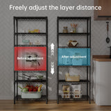 SINGAYE 6 Garage Heavy Duty Shelving Unit Kitchen Pantry Close Home Organizers and Storage Bathroom Shelf Laundry Room Organization Industrial Book Metal Wire Adjustable Shelves SINGAYE