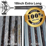 GRILLART Grill Brush for Outdoor Grill Bristle Free - Safe BBQ Grill Cleaner Brush - 18" BBQ Brush for Grill Cleaning Kit -Stainless Grill Cleaning Brush BBQ Grill Accessories Tools- Gifts for Men Dad GRILLART