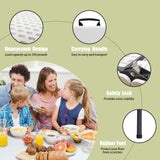 Camp Field 6FT Folding Table, Indoor & Outdoor Heavy Duty Portable Table, Folding Picnic Table, Folding Card Table for Picnic, Party, Camping (6FT) Camp Field