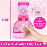 Horizon Group USA Barbie Sweet Shop Lip Gloss Making Kit, Makes 12 Barbie Accessories, Barbie Lip Glosses & Keychains, Arts and Crafts kit for Kids Ages 6+, Gifts for 6 Year Old Girl Barbie