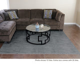 Home Aesthetics 100 Sq. Ft 3/8 Inch Thick Printed Foam Tiles Interlocking Foam Mat, Sea Haze Grey Wood Grain Style Print, (24"x24", 25 pcs), Protective Flooring for Home, Gym Exercise or Trade Show Home Aesthetics