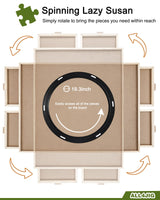 ALL4JIG 2000 Piece Rotating Puzzle Board with Drawers and Cover,29.7"x41.3"Portable Wooden Jigsaw Puzzle Table for Adults Portable,Lazy Susan Spinning Puzzle Boards Birthday Gift for mom ALL4JIG