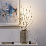 EAMBRITE 3PK Brown Lighted Twig Branches Pathway Light with 30" 60 LED Warm White Bulbs for Outdoor and Indoor EAMBRITE