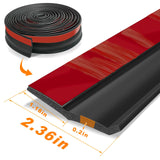 Universal Garage Door Threshold Seals Bottom Rubber Replacement, weatherproofing Garage Door Weather Stripping with Nails (20ft) Manguo Q