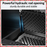 [ 20% Larger capacity ] Biometric Gun Safe for Handgun,Fingerprint Safe Box for Guns,Electronic Quick-Access Pistol Safe Nightstand hidden gun storage for Bedside Home Lock Box,Black XPEDITION