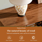 Chrangmay Modern Chest of Drawers with 9 Drawers,Deep Drawers,Clothes Organizer,Large Storage Cabinet for Living Room, Bedroom,Hallway,with Anti-Tipping Device, Walnut. Chrangmay