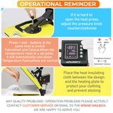 Whubefy Heat Press Machine 15x15 Slide Out, Digital Clamshell Heat Press Machine for T Shirts Printer, Heat Up Fast & Even, Sublimation Shirt Press Machine for Mouse Pad, Pillows, Coasters, Puzzles Whubefy