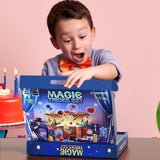 Magic Tricks Kit, 30 in 1 Magic Tricks for Kids Age 6 7 8 9 10 11 12, Magician Costume for Pretend Play with Magic Props & Instruction for Beginners, Christmas Halloween Birthday Gifts for Kids luluckck