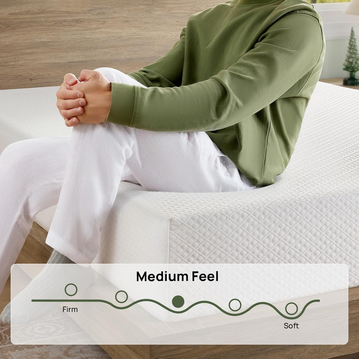 Rolanstar King Size Mattress, 8 Inch Gel Memory Foam Mattress in a Box, Fiberglass Free, Breathable for Cooler Sleep Supportive & Pressure Relief, CertiPUR-US Certified, White Rolanstar