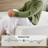 Rolanstar King Size Mattress, 8 Inch Gel Memory Foam Mattress in a Box, Fiberglass Free, Breathable for Cooler Sleep Supportive & Pressure Relief, CertiPUR-US Certified, White Rolanstar
